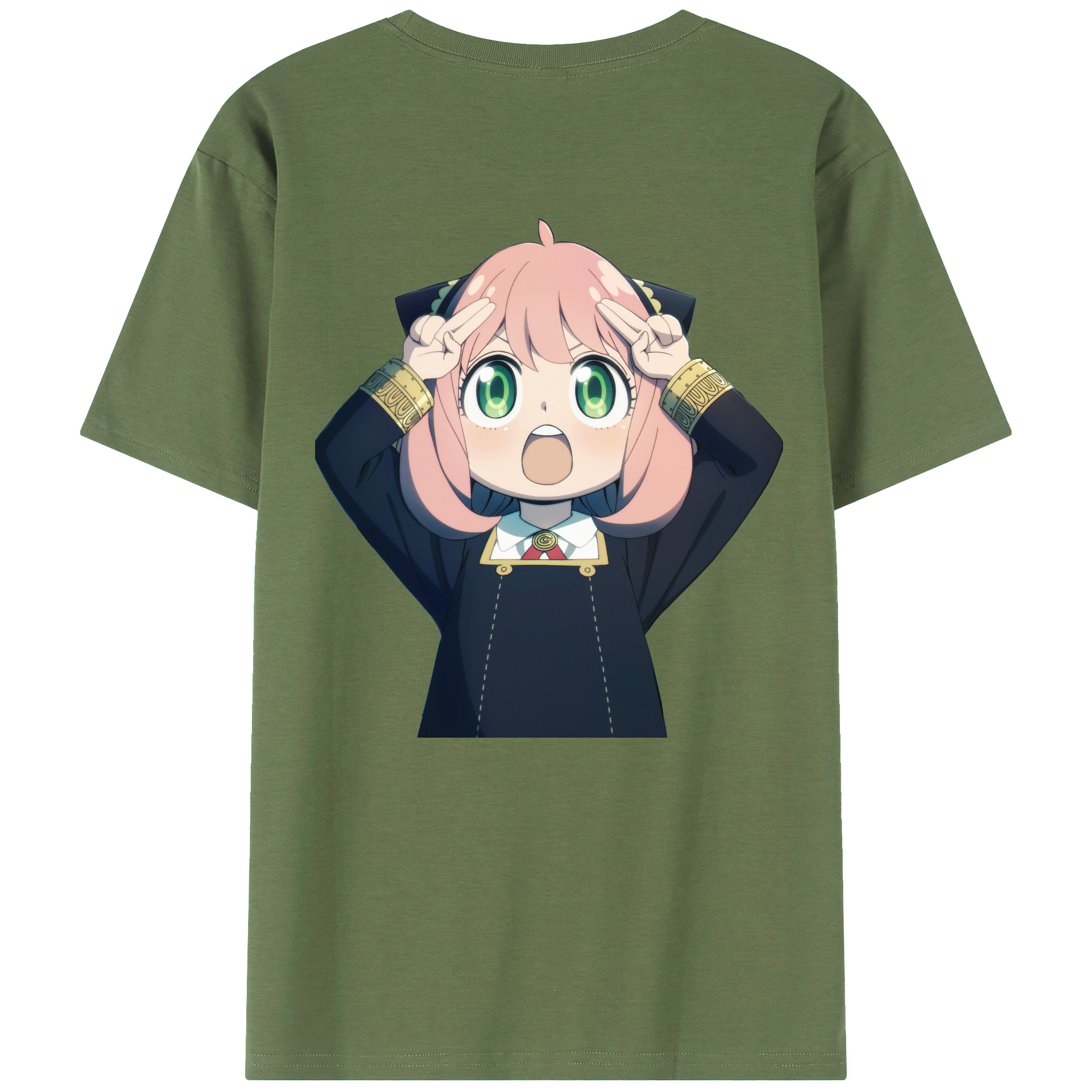 （画像用） SPY×FAMILY间谍家家酒 綿100％ メンズ半袖Tシャツ（バックプリント） 通気性